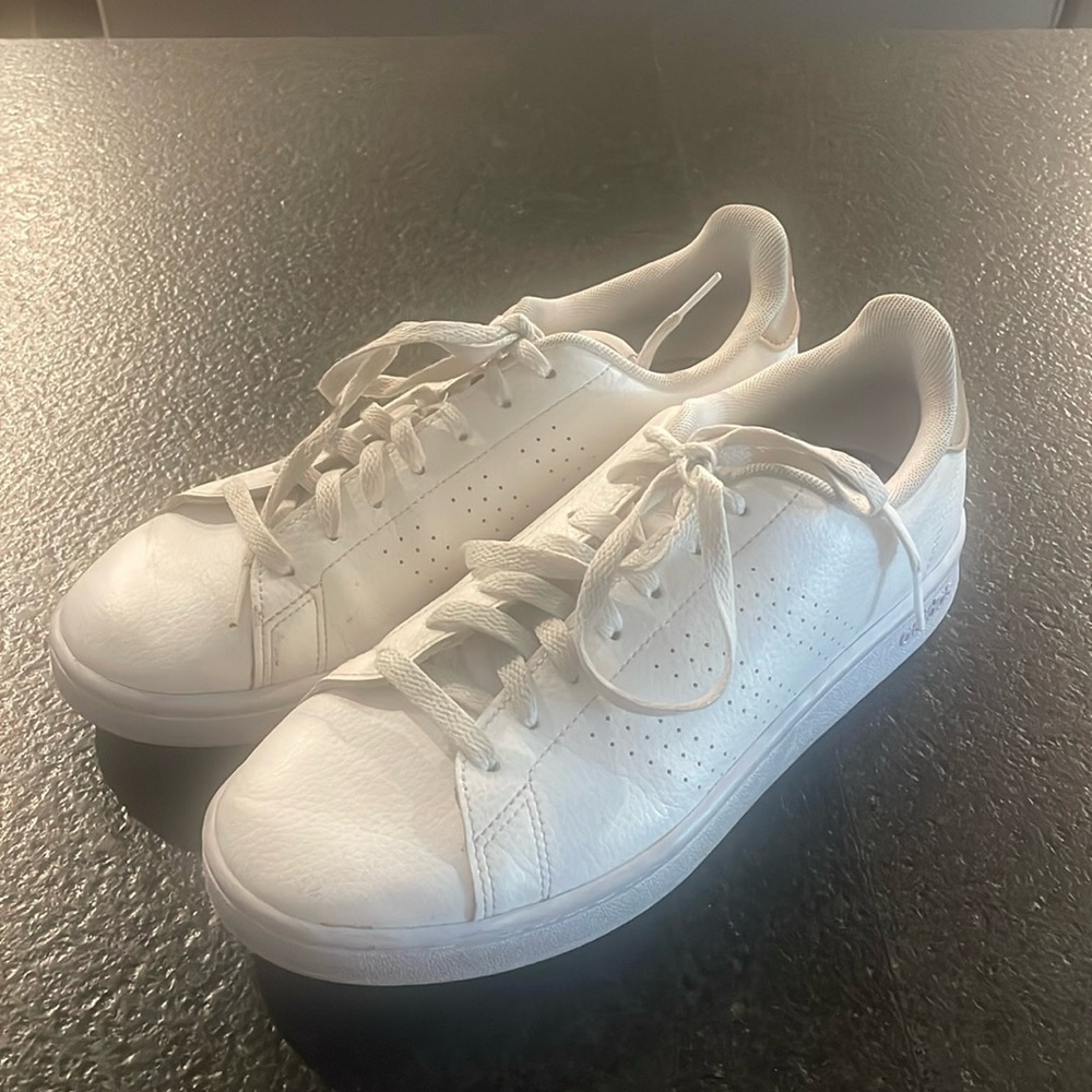 Adidas white sneakers